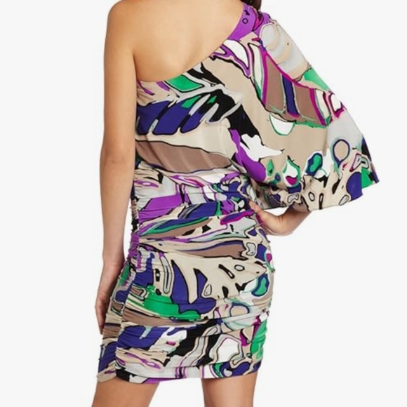 Nine West Women's One Shoulder Dress Size 12P - Picture 2 of 8